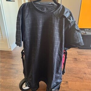 Holy Grail Cyberpunk Black Grid Pattern T-Shirt